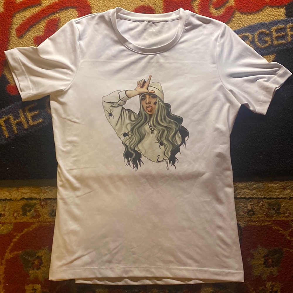 Billie Elish silky shirt